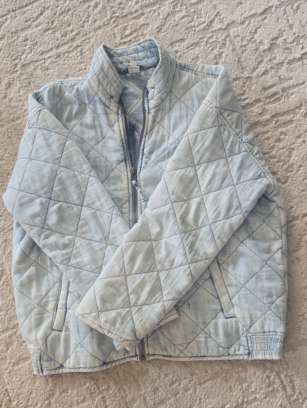 GAP Light Blue Quilted Puffer Jacket